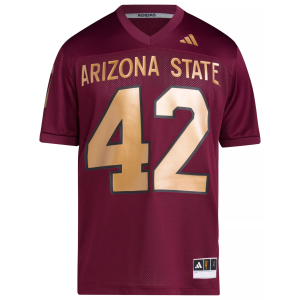 adidas Men's Arizona State Sun Devils Pat Tillman #42 Maroon Replica Football Jersey, Medium, Red