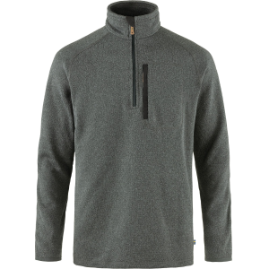 Fjallraven Men's Ovik Fleece Half Zip, Medium, Dark Grey