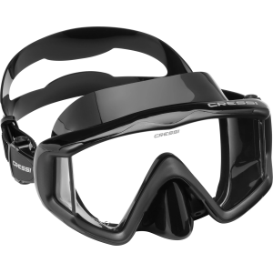 Cressi Liberty Triside SPE Diving Mask, No Size, Black/Black/Black
