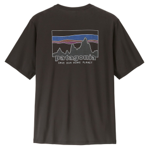 Patagonia Men's Capilene Cool Daily Short Sleeve 73 Skyline T-Shirt, XXL, Black