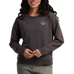 Free Fly Free Fly Women's Sunburst Fleece Crew Sweatshirt, XS, Black Sand Wash - $58.00 at DICK'S Sporting Goods