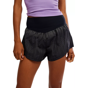 FP Movement Women's Carpe Diem Reflective Shorts, Large, Black Combo