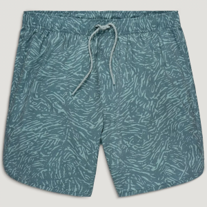Free Fly Kids' Reverb Short, Small, Tidal Flow Print Stormy Sea
