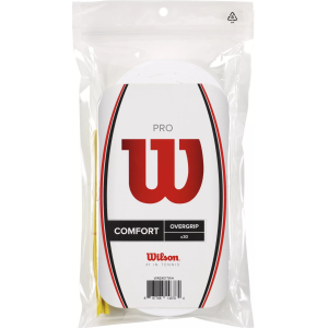 Wilson Pro Overgrip Tape - 30 Pack, White