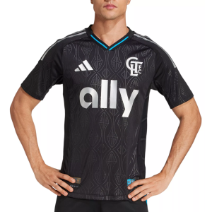 adidas Adult Charlotte FC 2025 Secondary Authentic "The Fortress" Jersey, Men's, Small, Black