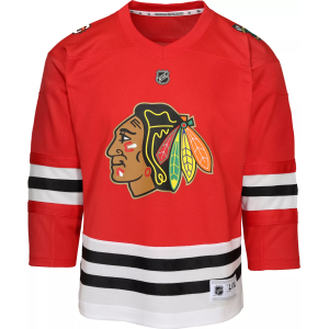 NHL Infant Chicago Blackhawks Breakaway Centennial Red Blank Replica Jersey, Boys', 18M