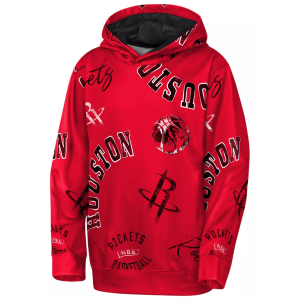 NBA Youth Houston Rockets Red Moving Violation Hoodie, Small