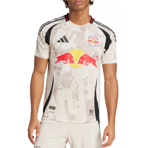 adidas Adult New York Red Bulls 2025 Secondary Authentic "The Stone Kit" Jersey, Men's, XXL, Tan