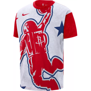 Nike Adult 2025-26 City Edition Houston Rockets Big Logo M90 T-Shirt, Men's, Small, White