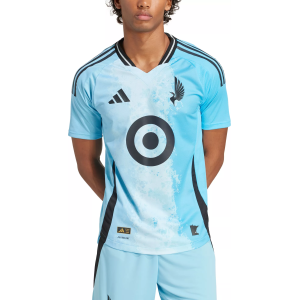 adidas Adult Minnesota United FC 2025 Secondary Authentic "Convergence" Jersey, Men's, Small, Blue