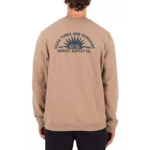Hurley Men's Sunshine Slub Crew Sweatshirt, Small, Bristlecone