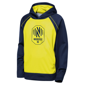 MLS Youth Nashville SC Navy Fierce Striker Fleece Pullover Hoodie, Small, Blue
