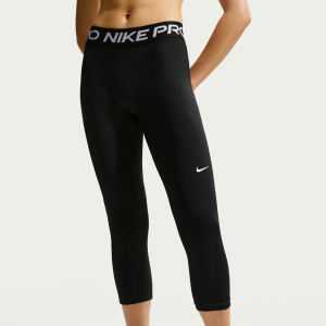 Nike Women's Pro Mid-Rise Crop Leggings, XS, Black