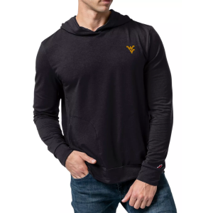League-Legacy Men's West Virginia Mountaineers Blue All-Day Pullover Long Sleeve Shirt Hoodie, XXL
