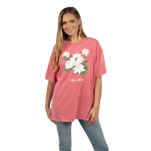 Chicka-D chicka-d Women's Ohio State Buckeyes Red Lotus T-Shirt, Small/Medium - $19.48 at DICK'S Sporting Goods