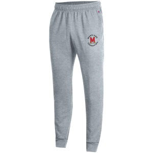 Champion Men's Maryland Terrapins Heather Grey Powerblend Performance Joggers, Medium, Gray