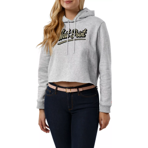 League-Legacy Women's Army West Point Black Knights Ash Cropped Hoodie, Large, Gray