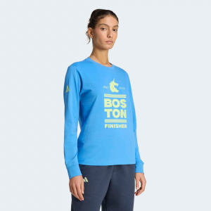 Adidas adidas Women's Boston Marathon 2026 Finisher T-Shirt, XS, Lucid Ray Blue - $11.98 at DICK'S Sporting Goods