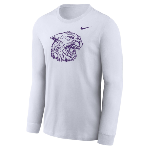 Nike Men's Kansas State Wildcats White Legend Practice Long Sleeve Shirt, Small
