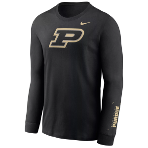 Nike Men's Purdue Boilermakers Black Legend Practice Long Sleeve Shirt, Small