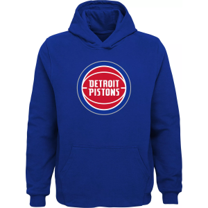 Nike Boys' Detroit Pistons Blue Primary Logo Fleece Pullover Hoodie, Medium