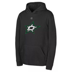 NHL Youth Dallas Stars Black Primary Logo Fleece Pullover Hoodie, Small