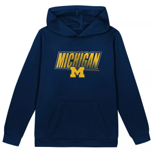 Gen2 Boys' Michigan Wolverines College Navy Hoodie, Size 4, Blue