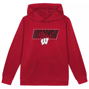 Gen2 Boys' Wisconsin Badgers Dark Red Hoodie, Size 4, Team