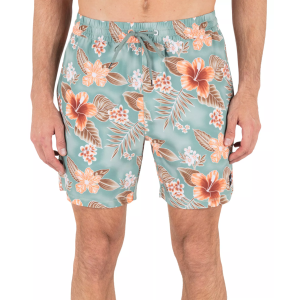 Hurley Men's Cannonball 17" Swim Trunks, Small, Cilantro