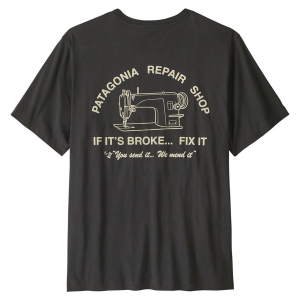 Patagonia Men's Repair Shop Short Sleeve T-Shirt, XL, Ink Black