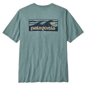 Patagonia Patagonia Men's Boardshort Logo Pocket Reponsibili-Tee, Small, Blue Sage - $34.50 at DICK'S Sporting Goods