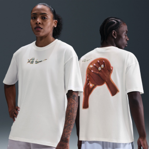 Nike A'ja Wilson Dri-FIT Basketball T-Shirt, Women's, Medium, Sail