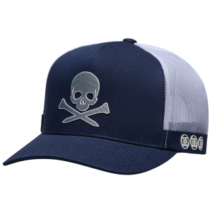 G/FORE Adult Silicone Skull & Tees Trucker Golf Hat, Men's, Twilight