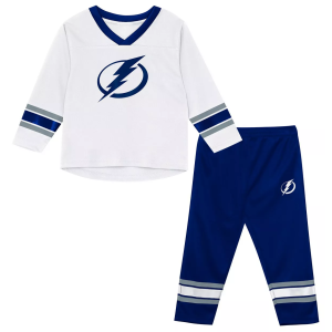 NHL Toddler Tampa Bay Lightning White Denting Net Apparel Set, Boys', 3T