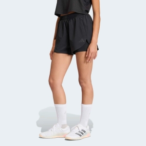 adidas Women's D4T Workout Go To 2-In-1 Shorts, XS, Black