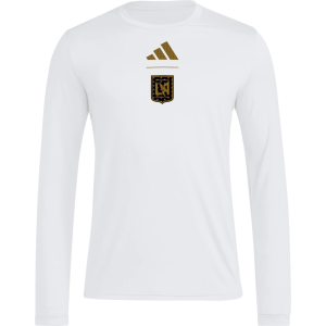 adidas Adult Los Angeles FC 2026 Secondary Long Sleeve Shirt, Men's, Small, White