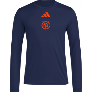 adidas Adult New York City FC 2026 Primary Long Sleeve Shirt, Men's, Small, Blue