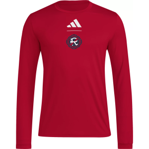 adidas Adult New England Revolution 2026 Primary Long Sleeve Shirt, Men's, Small, Red