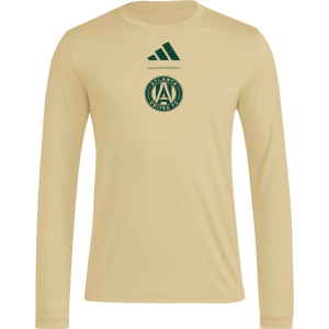 adidas Adult Atlanta United 2026 Secondary Long Sleeve Shirt, Men's, Small, Tan
