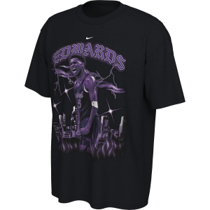 Nike Adult 2025-26 City Edition Minnesota Timberwolves Anthony Edwards #5 Graphic T-Shirt, Men's, XXL, Black