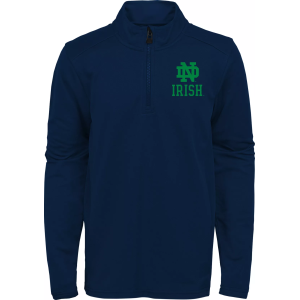 Gen2 Youth Notre Dame Fighting Irish Navy Training Day Quarter-Zip Shirt, Large, Blue
