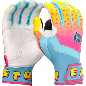 Easton Youth Spring Break The Dub Walk-Off Ethos Batting Gloves, Small, Light Blue/Pink