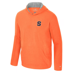 Colosseum Men's Syracuse Orange Orange Long Sleeve Hoodie Shirt, Small