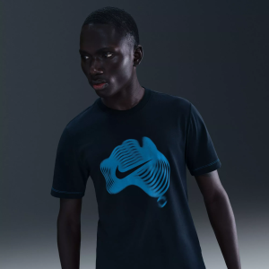 Nike Men's NikeCourt Dri-FIT Tennis T-Shirt, Large, Dark Obsidian/Photo Blue