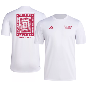 adidas Men's St. Louis City SC 2025 2025 White Local Warp T-Shirt, XL