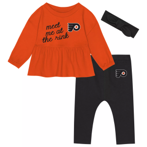 NHL Infant Philadelphia Flyers Orange Rink Queen Set, Boys', 24M