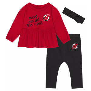 NHL Infant New Jersey Devils Red Rink Queen Set, Boys', 24M