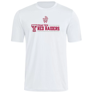 adidas Men's Texas Tech Red Raiders White Strategy Short Sleeve T-Shirt, XXL