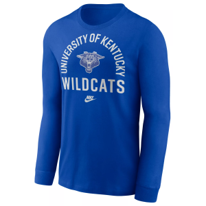 Nike Men's Kentucky Wildcats Game Royal Legacy Arch Long Sleeve T-Shirt, Small, Blue