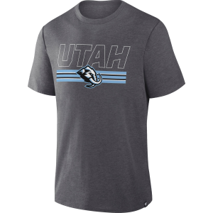 NHL Men's Utah Mammoth Grey Triblend Short Sleeve T-Shirt, Medium, Gray